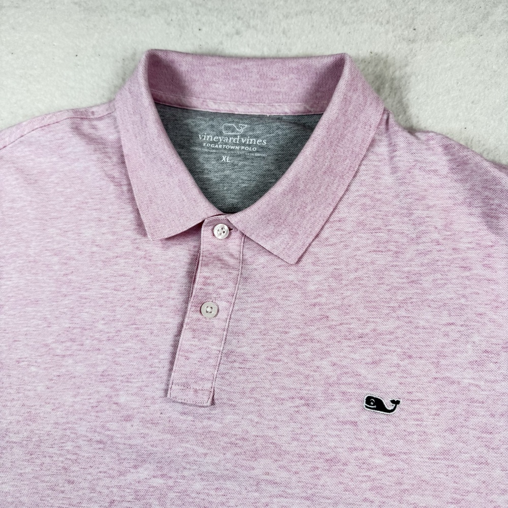 Vineyard Vines Polo Shirt Mens Size XL Pink Edgartown Stretch Casual Summer